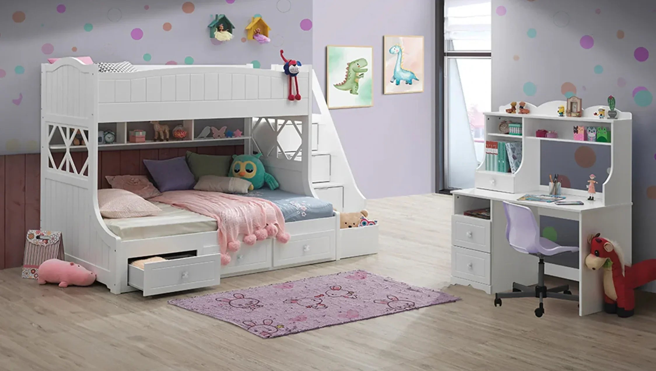 How to Make a Bunk Bed Look Like a Built-in Feature