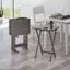 Alex 5-Pc Snack Table Set, Oyster Gray