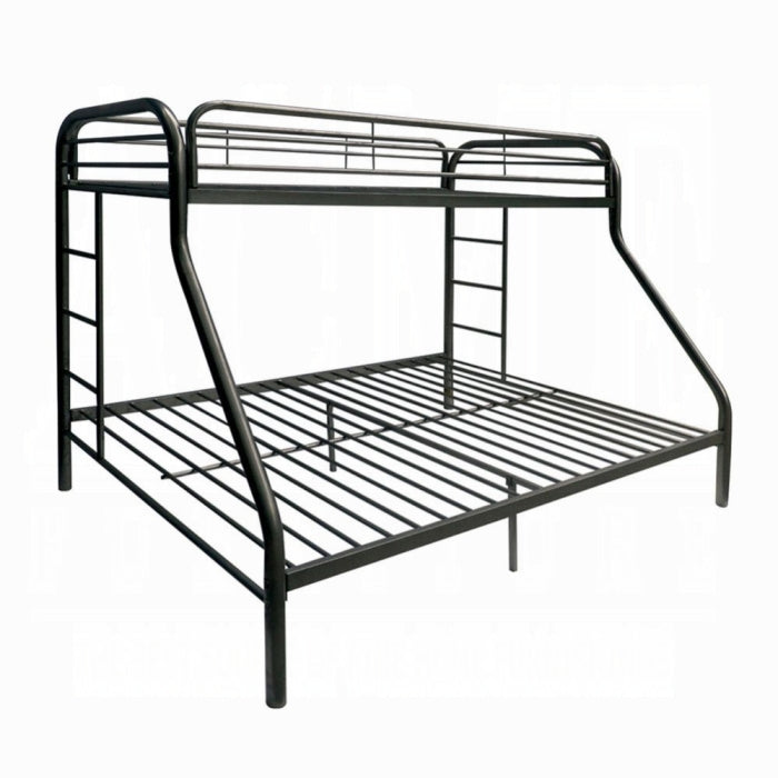 Elina Tritan Twin XL Over Queen Bunk Bed – Durable Metal Build, Space-Saving Urban Design
