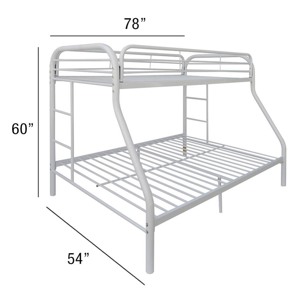 Tritan Bunk Bed (T/F), White