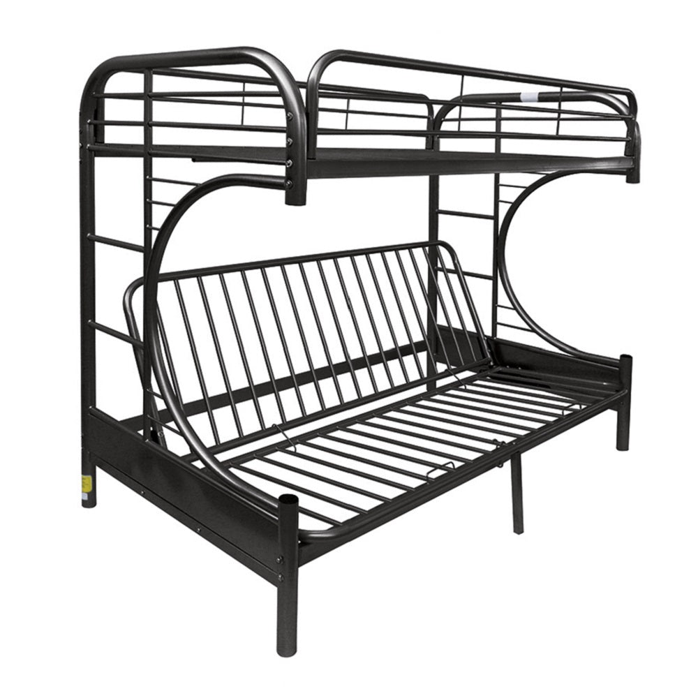 Eclipse Twin/Full/Futon Bunk Bed, Black