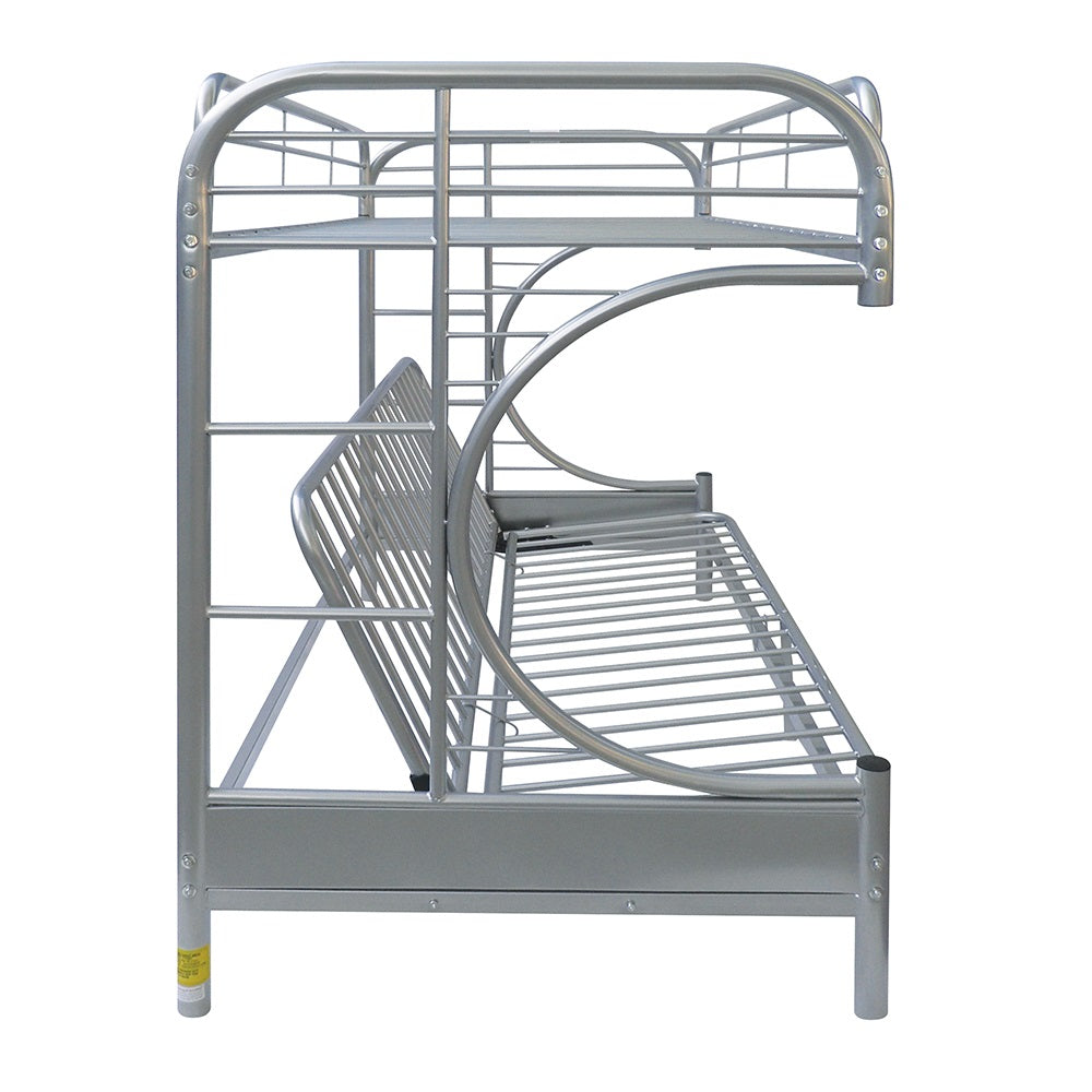 Eclipse Futon Bunk Bed (T/F), Silver