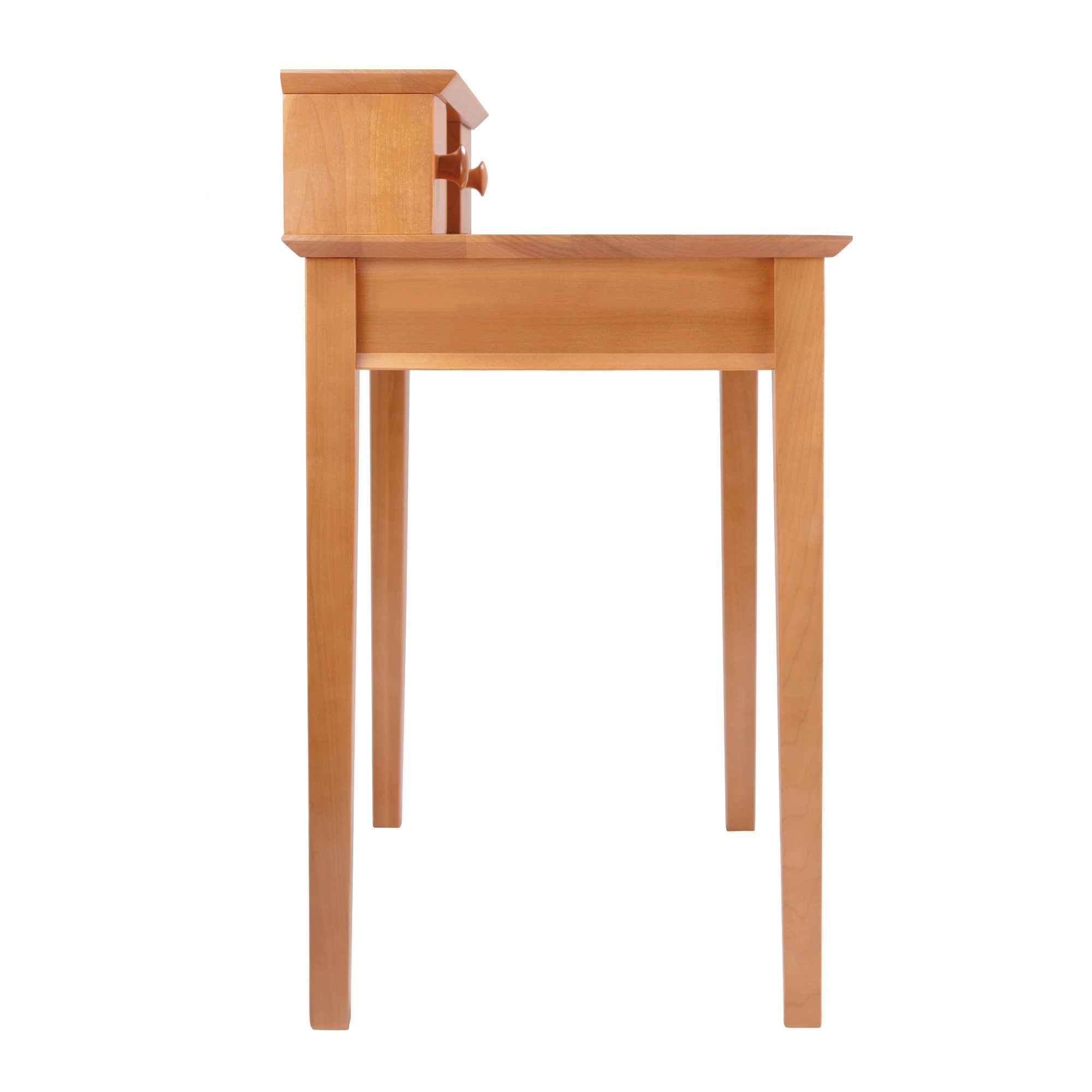 Studio Home Office Desk and Hutch, Honey