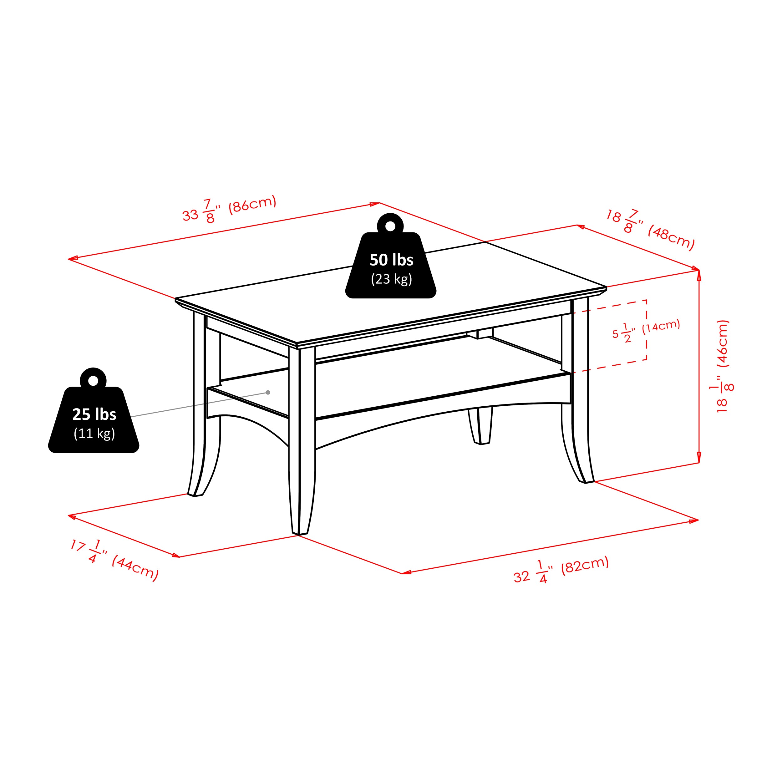 Camden Coffee Table, Coffee
