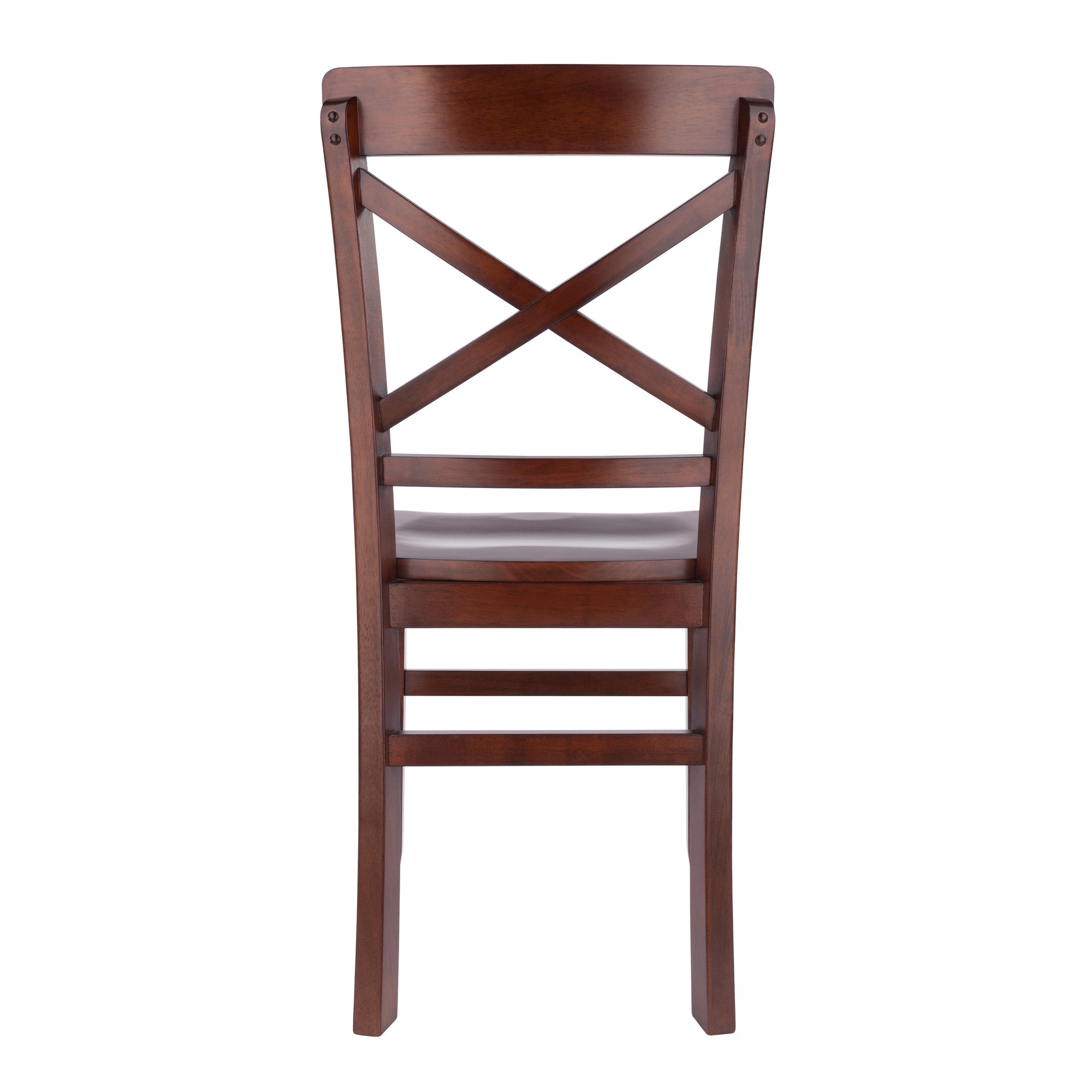 Xenia 2-Pc Set X-Back Chairs, Walnut