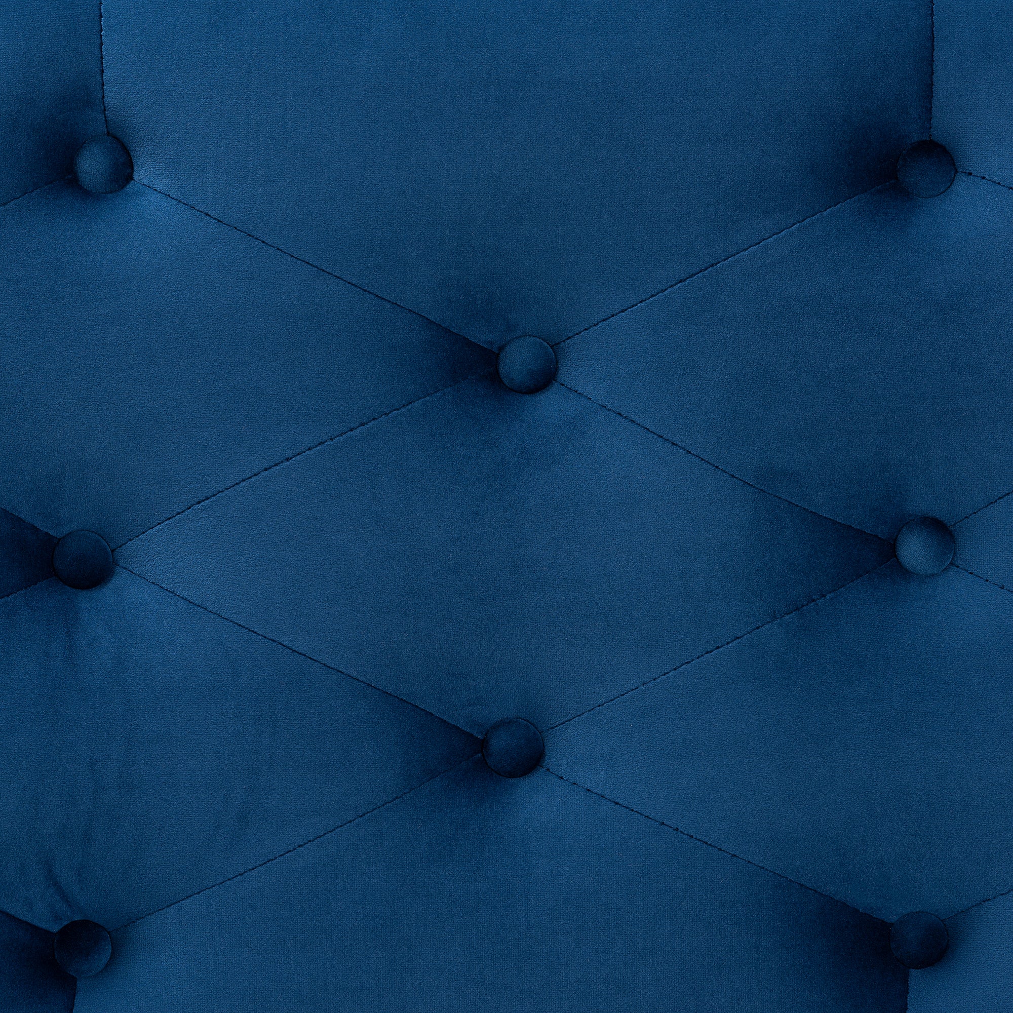 Michaela Modern and Contemporary Navy Blue Velvet Fabric Upholstered Storage Ottoman