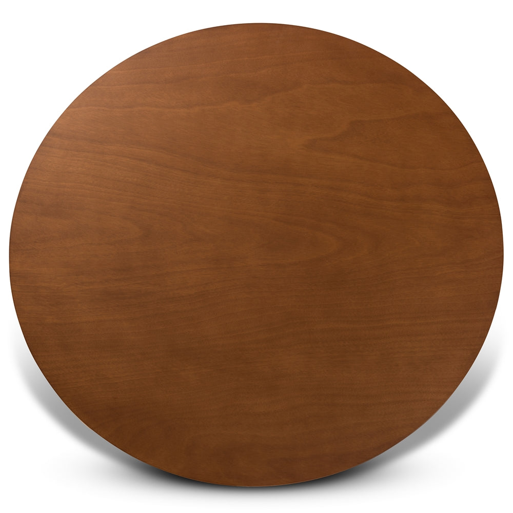 Mila Modern and Contemporary Grey Fabric Upholstered and Walnut Brown Finished Wood 7-Piece Dining Set