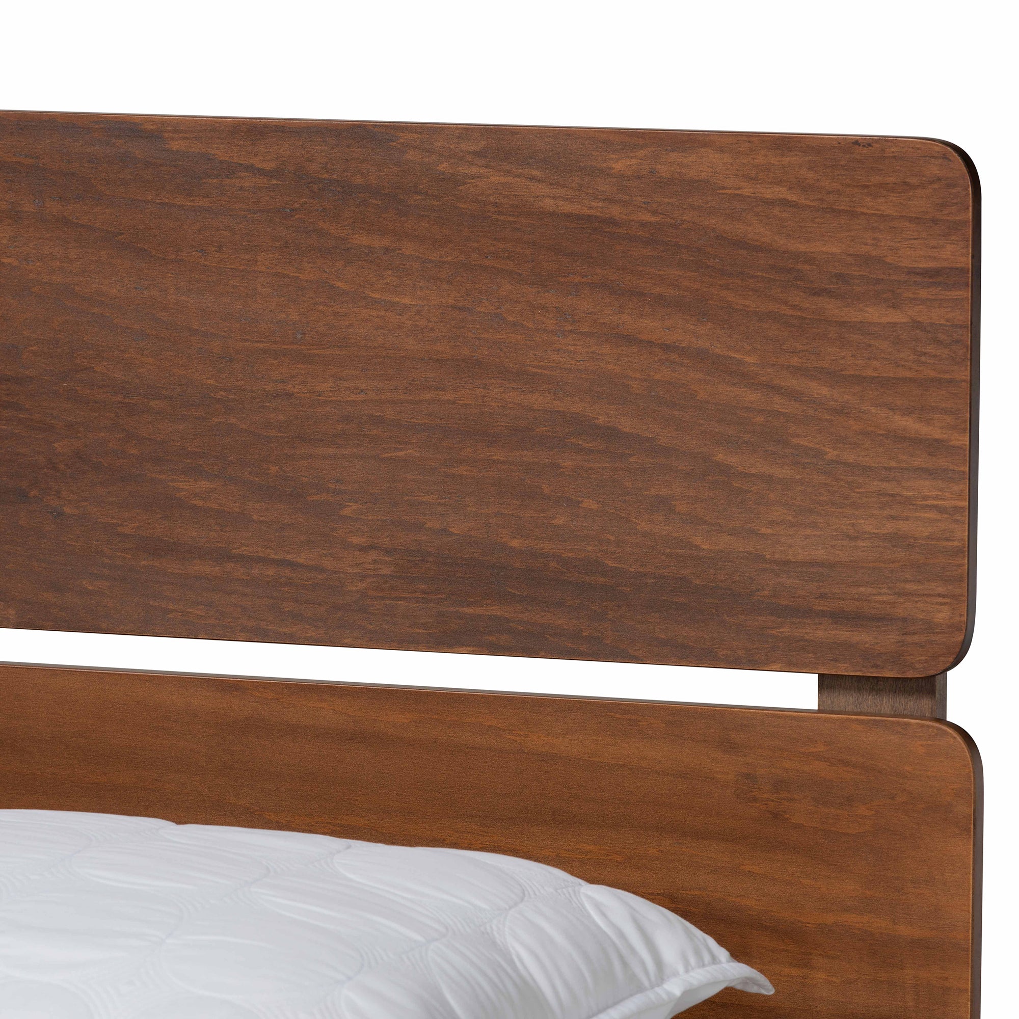 Anthony Walnut Brown Finished Wood Queen Size Panel Bed