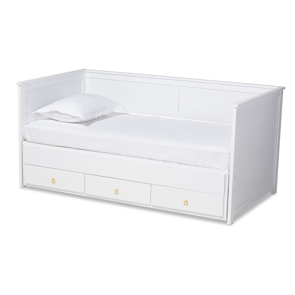 Thomas Daybed Classic Walnut Twin-to-King with Storage Drawers