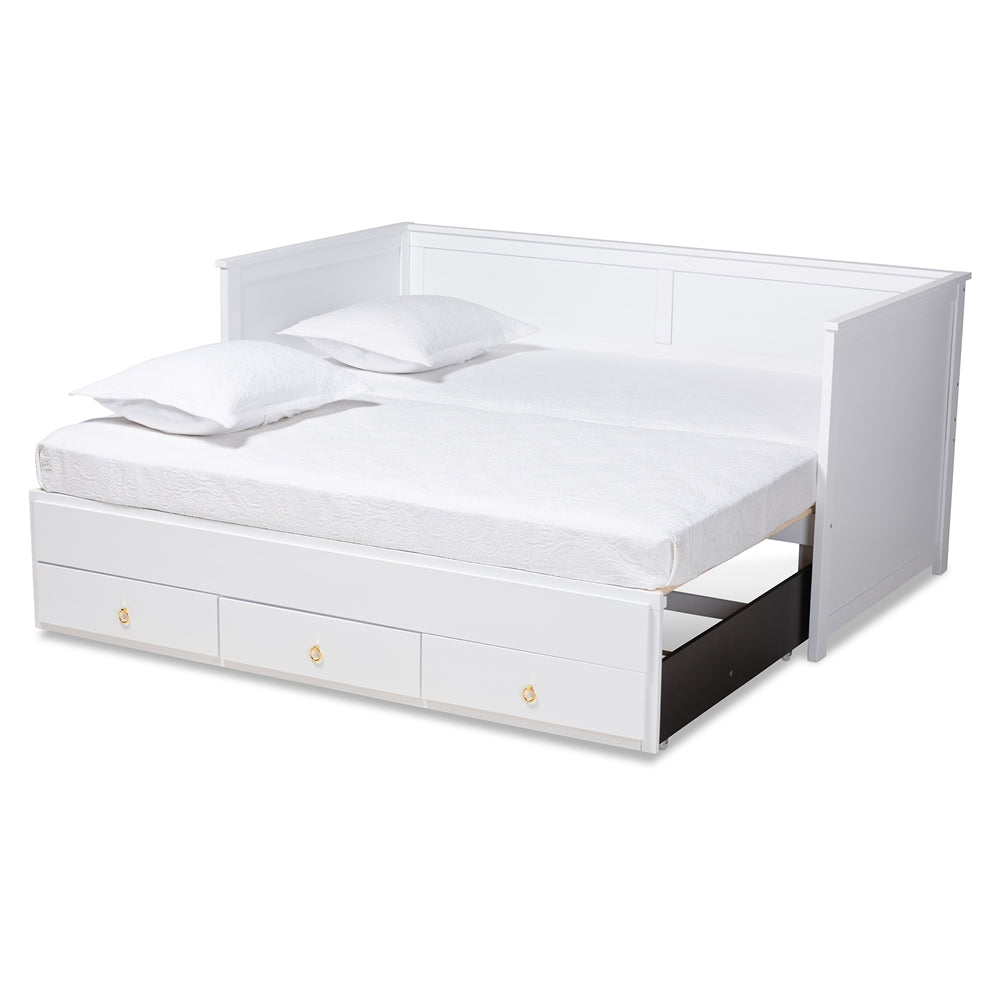 Thomas Daybed Classic Walnut Twin-to-King with Storage Drawers