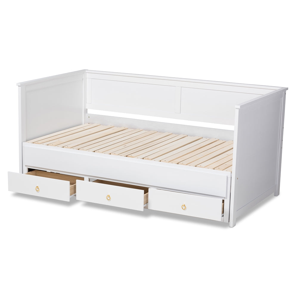 Thomas Daybed Classic Walnut Twin-to-King with Storage Drawers