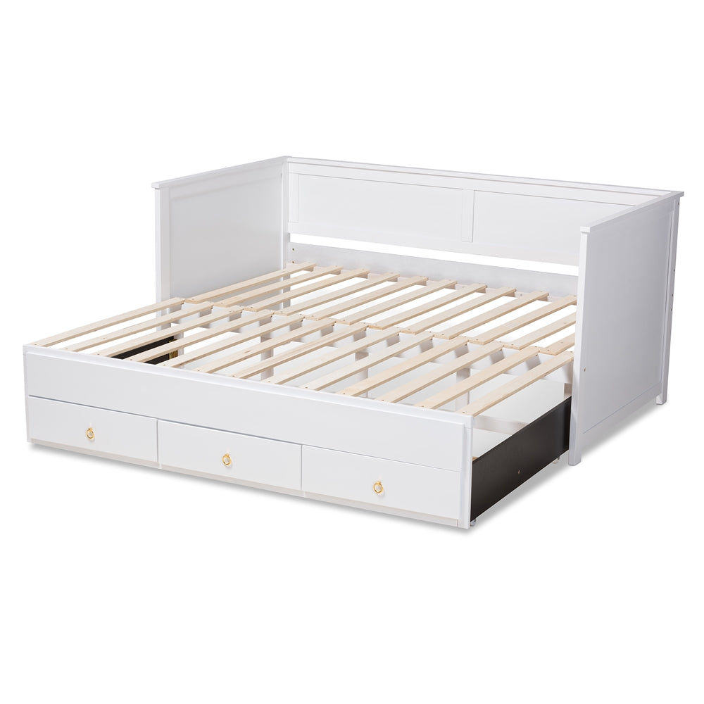 Thomas Daybed Classic Walnut Twin-to-King with Storage Drawers