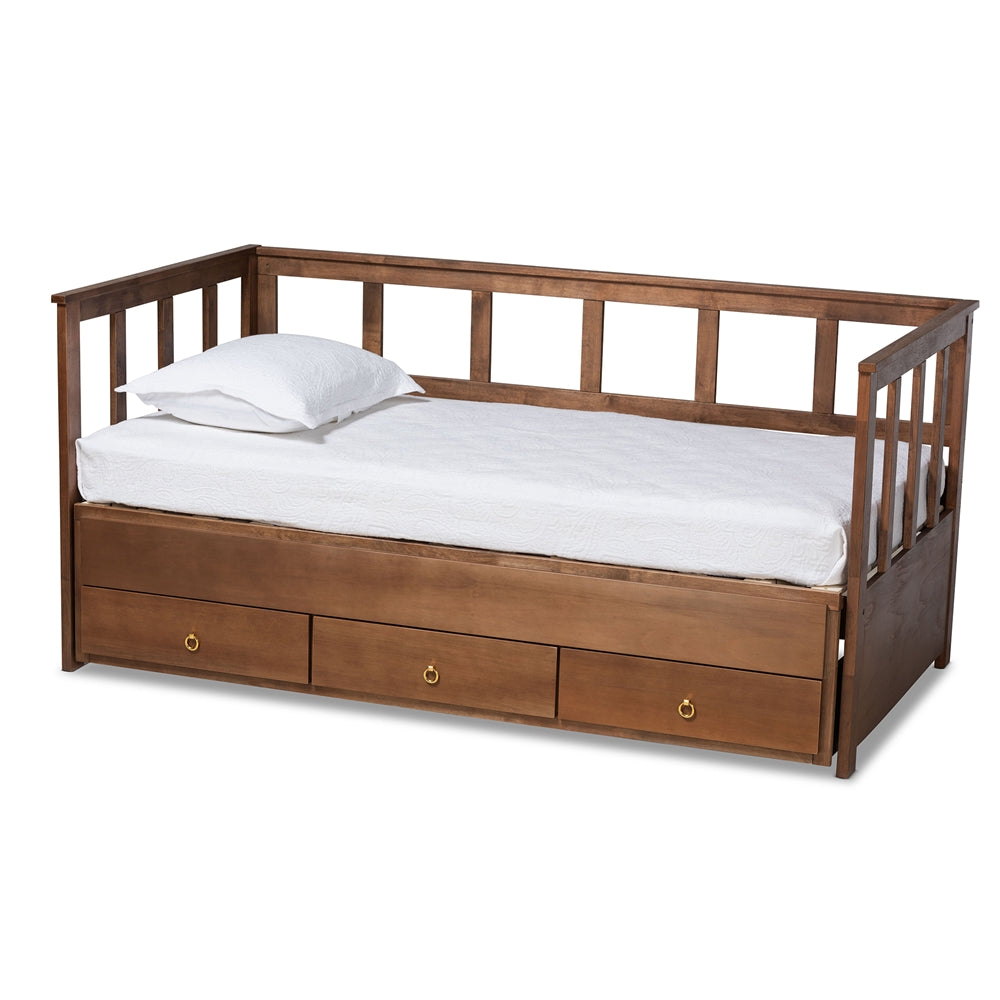 Kendra Modern And Contemporary White Finished Expandable Twin Size To King Size Daybed With Storage Drawers