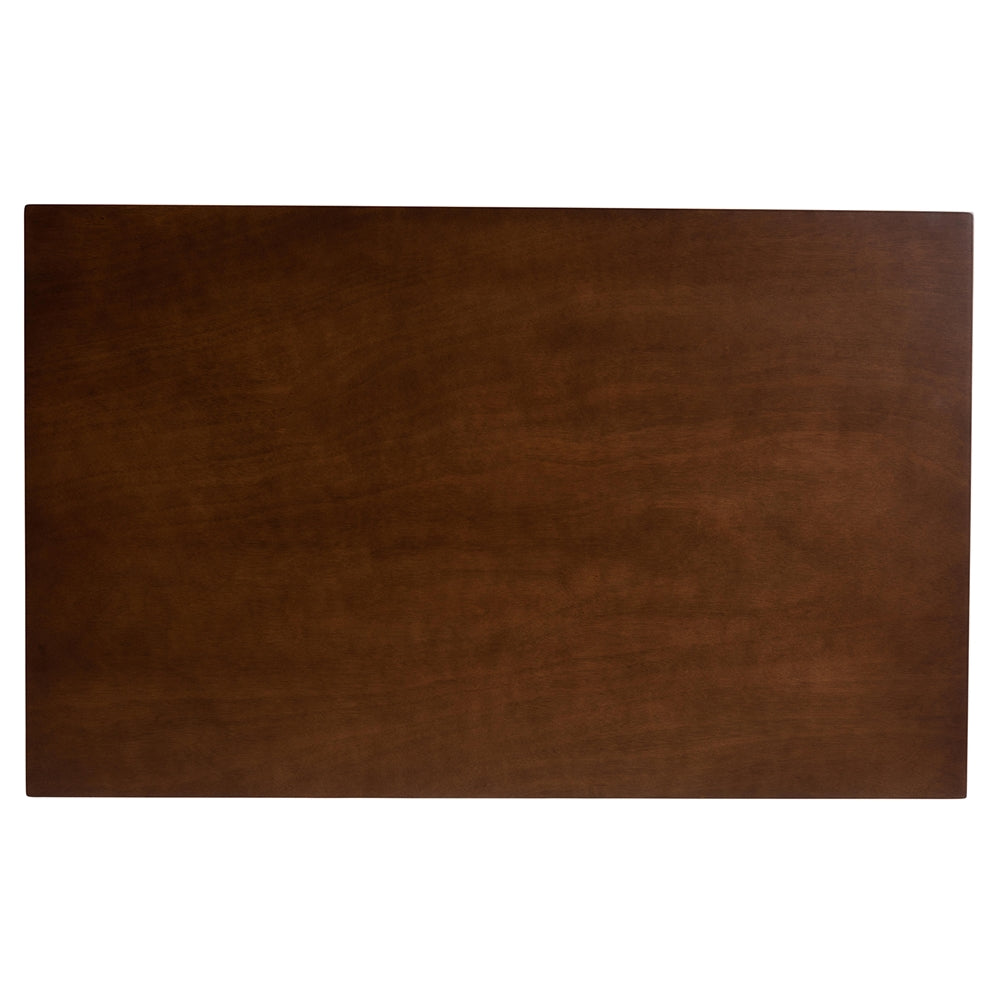 Lois Mid-Century Modern Transitional Light Grey Fabric Upholstered and Walnut Brown Finished Wood 5-Piece Dining Set