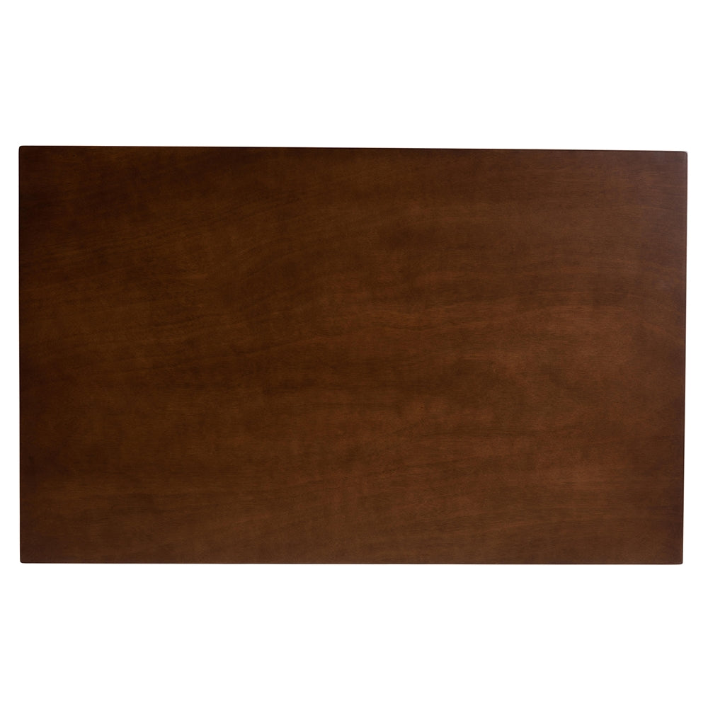 Nori Mid-Century Modern Transitional Light Beige Fabric Upholstered and Walnut Brown Finished Wood 5-Piece Dining Set