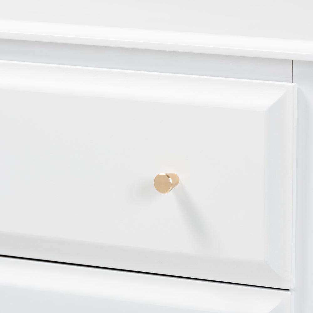 Aroura Twin White Rubberwood 3-Piece Bedroom Set – Classic Storage Bed with Chest & Nightstand