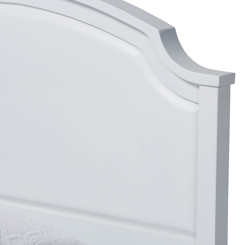 Aroura Twin White Rubberwood 3-Piece Bedroom Set – Classic Storage Bed with Chest & Nightstand