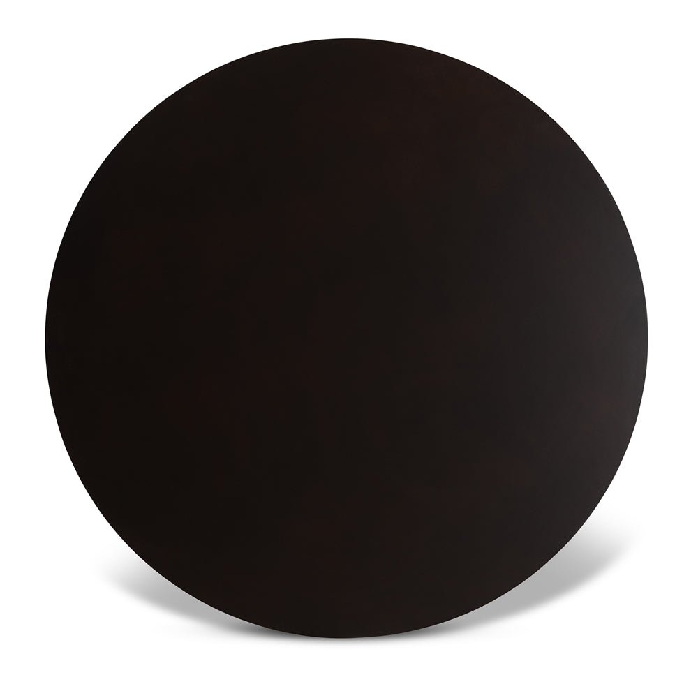 Tilde Modern and Contemporary Dark Brown Finished 35-Inch-Wide Round Wood Dining Table