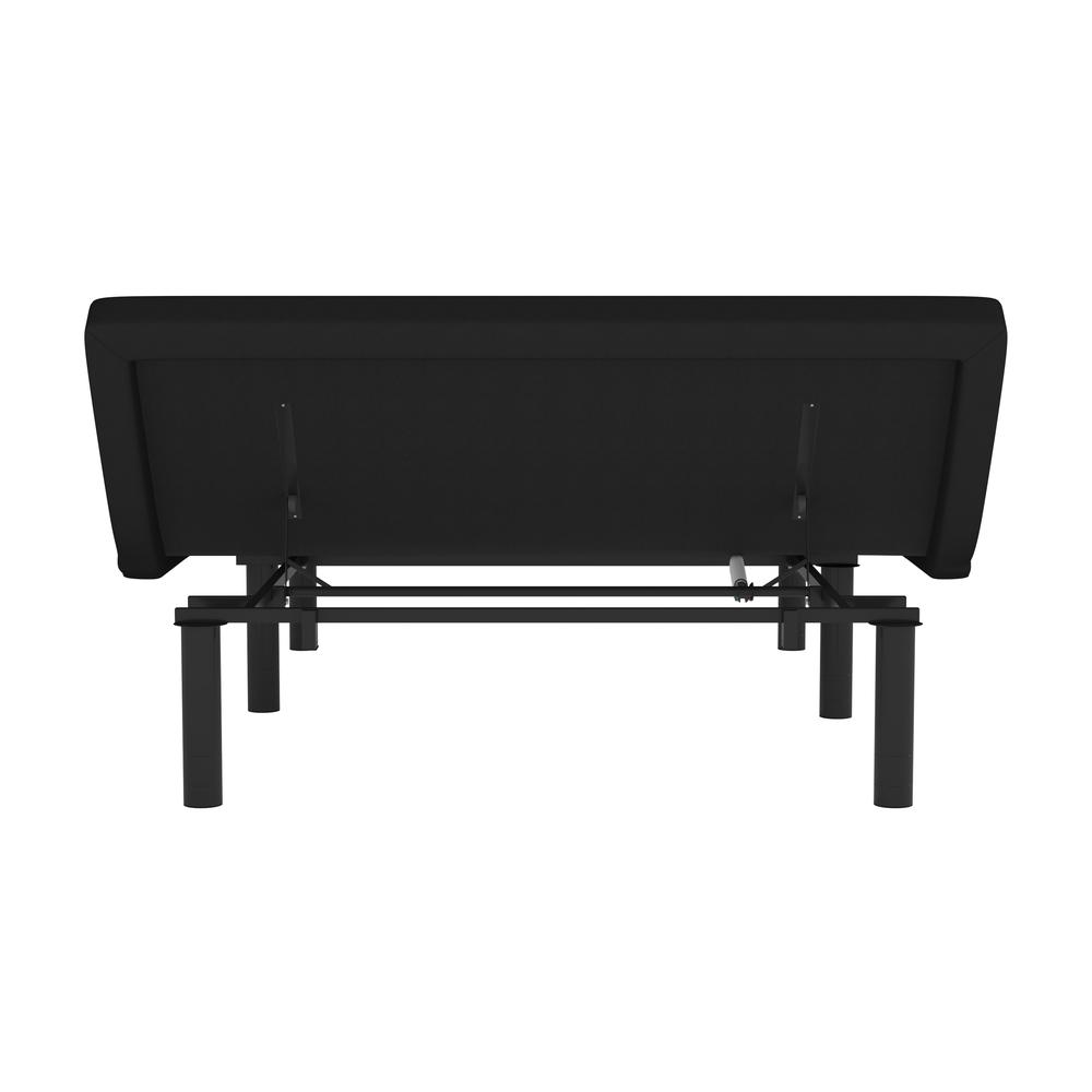 Azula ZenMotion Queen Black Upholstered Adjustable Bed Base – Modern Ergonomic with Head & Foot Incline