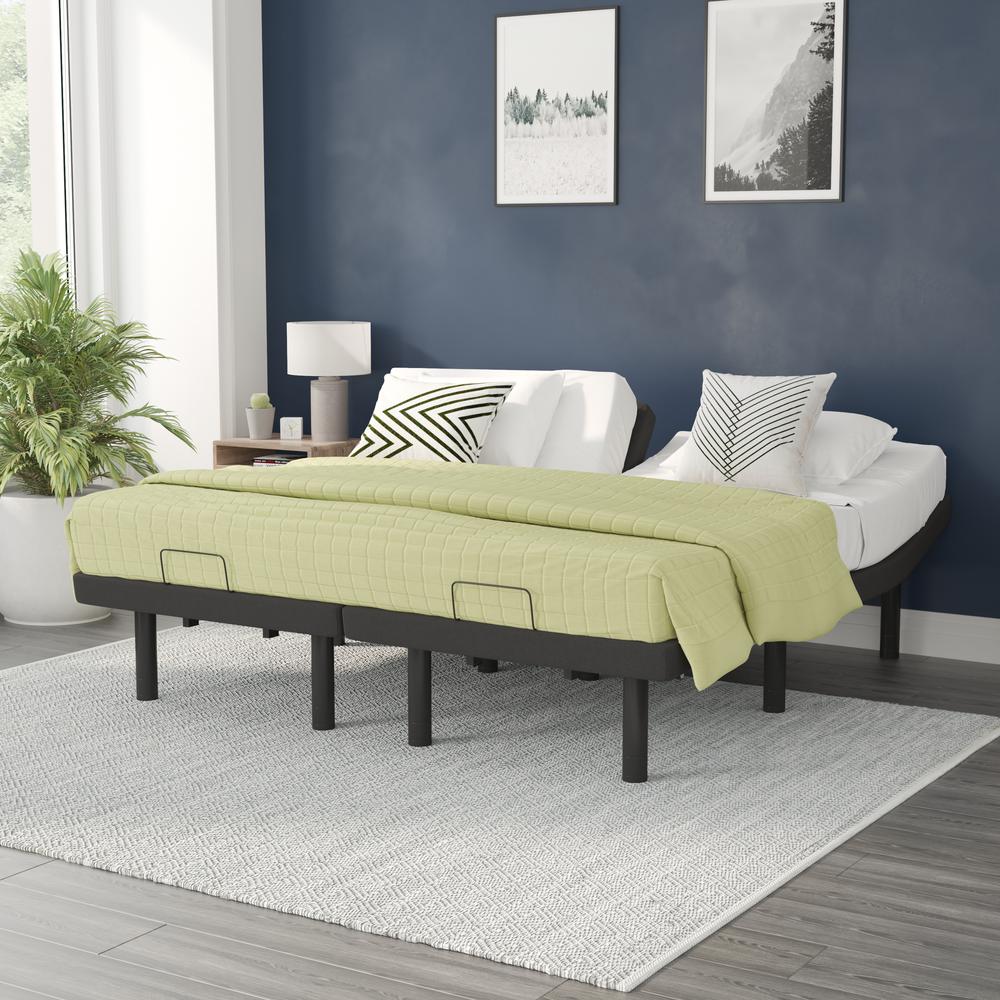 Pascual Summit Collection Twin XL Adjustable Bed Frame – Upholstered Base with Independent Head & Foot Incline