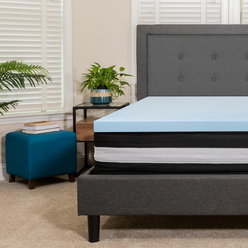 Bavaria ArcticRest Full 12-Inch Foam Pocket Spring Mattress – Gel Memory Foam Topper Bundle