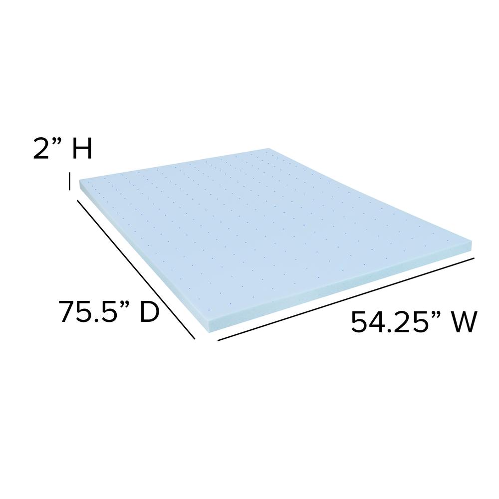 Bavaria ArcticRest Full 12-Inch Foam Pocket Spring Mattress – Gel Memory Foam Topper Bundle