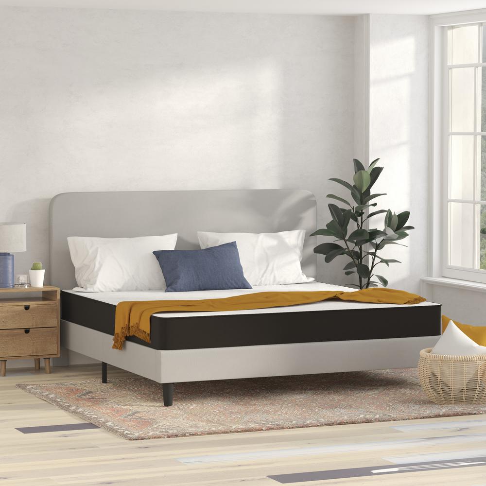 Moroto Yeti Hybrid Full White Foam & Innerspring Mattress – 8-Inch CertiPUR-US Hybrid in a Box