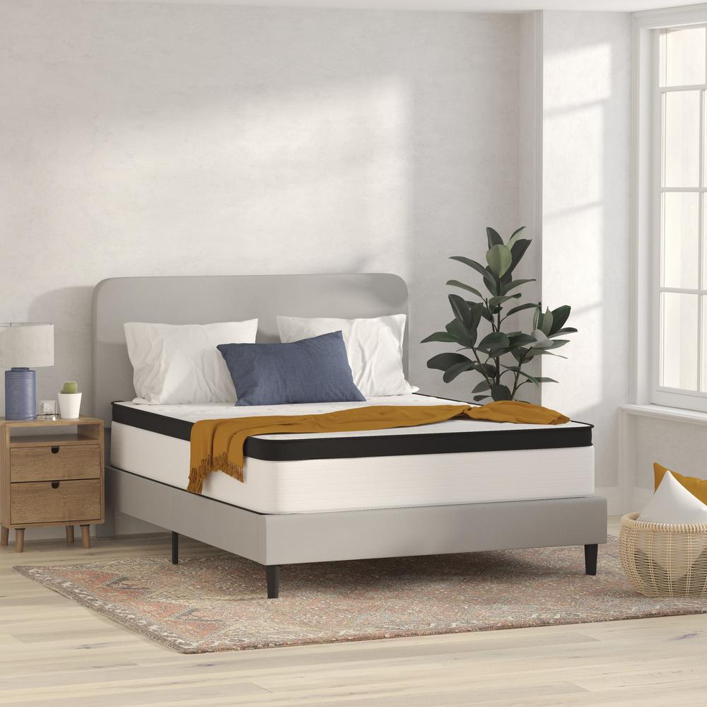 Branwen Yeti Comfort 12-Inch Queen Hybrid Mattress – Firm Feel, Pocket Springs, Mattress in a Box