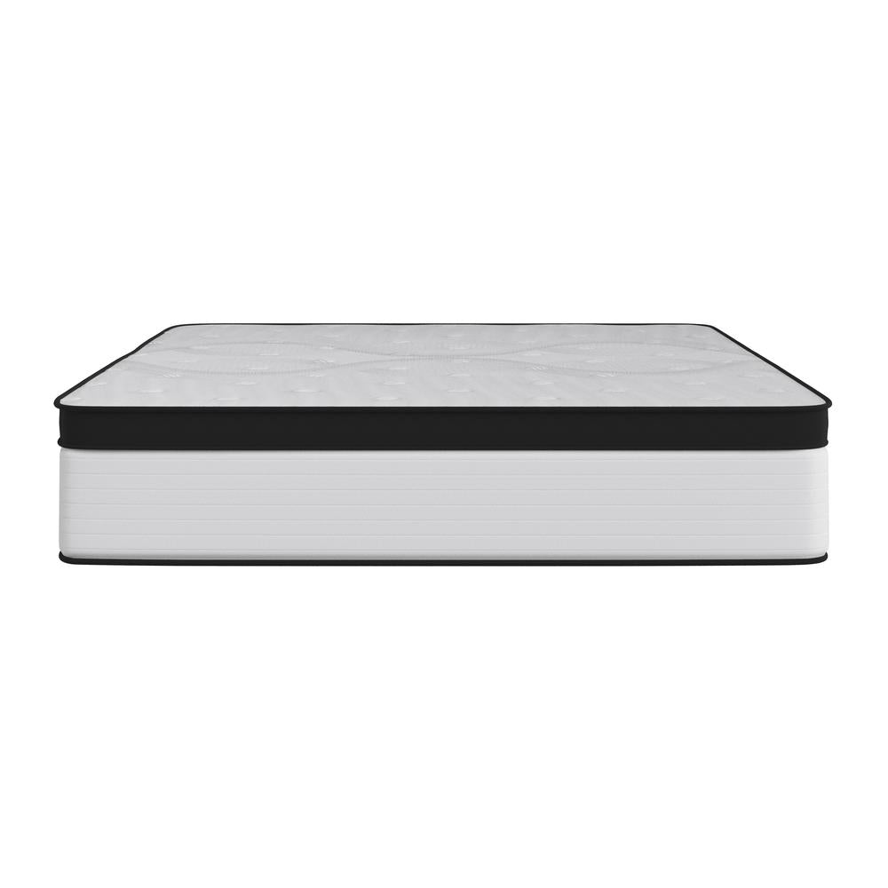 Branwen Yeti Comfort 12-Inch Queen Hybrid Mattress – Firm Feel, Pocket Springs, Mattress in a Box