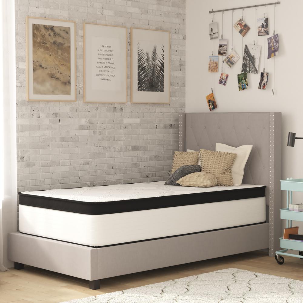 Bremen EverRest Twin 12-Inch Firm Mattress – Hybrid Design with Pocket Springs, Boxed Delivery