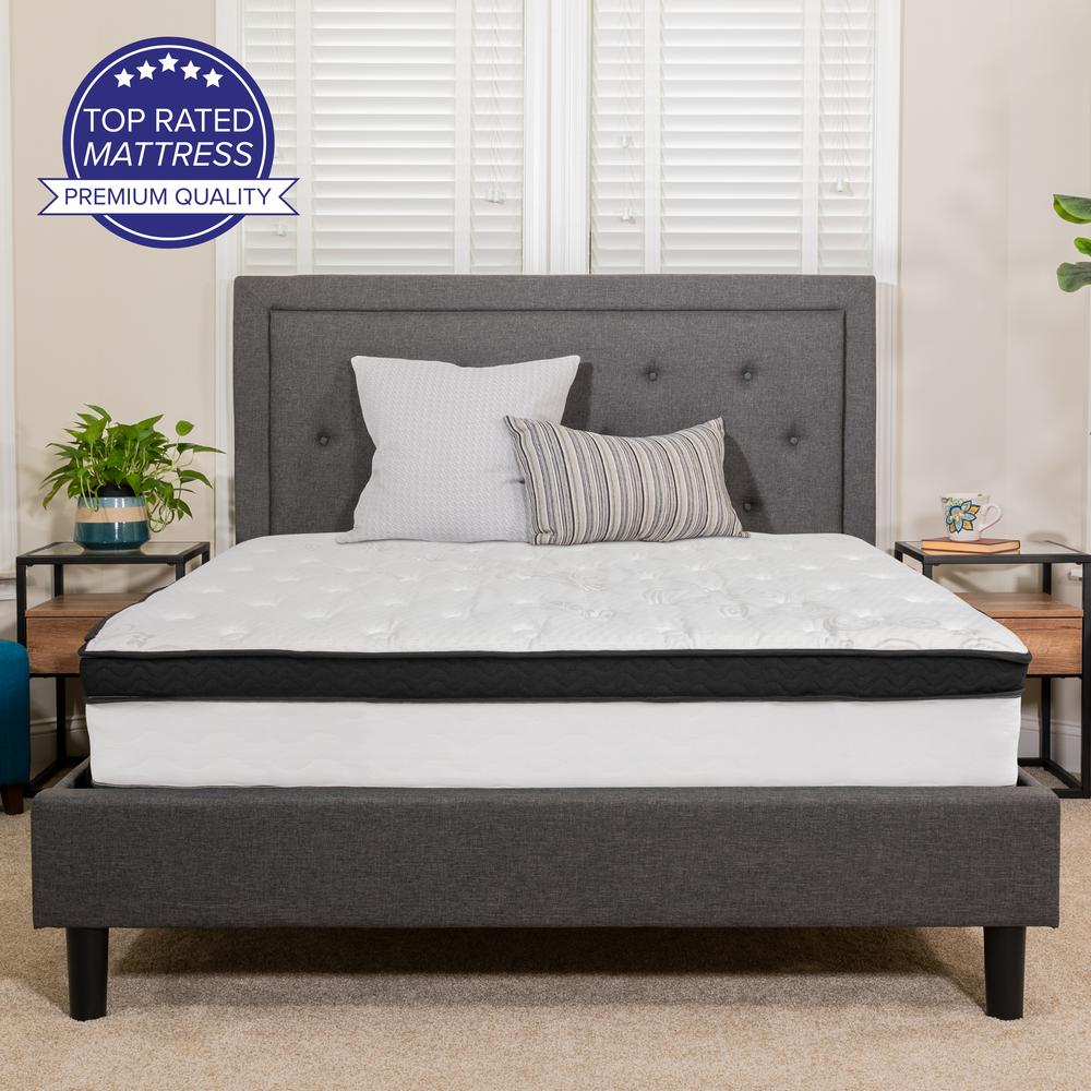 Mint EverRest Full White Memory Foam Mattress – 12" Hybrid Pocket Spring Comfort