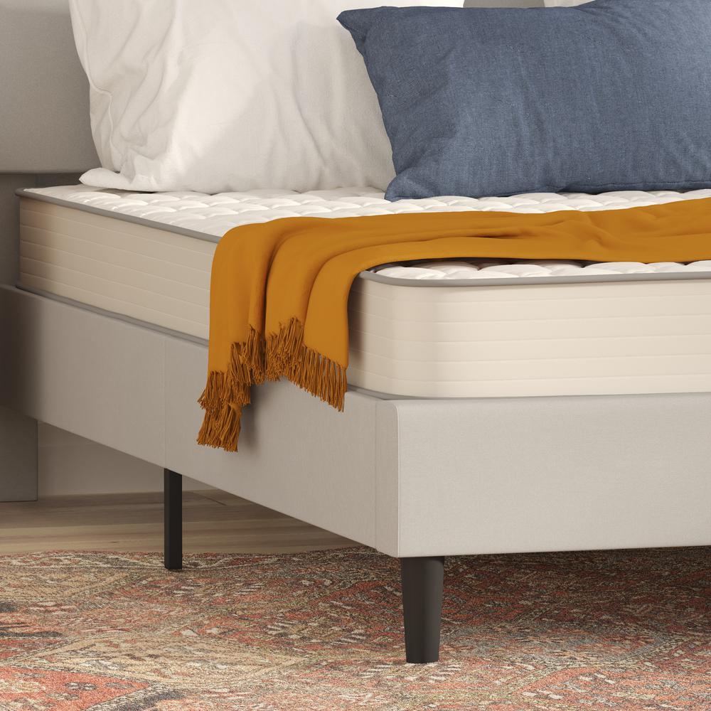 Zenon CloudSpring Queen Size Mattress – 6-Inch Spring Foam Hybrid, Medium-Firm, CertiPUR Certified