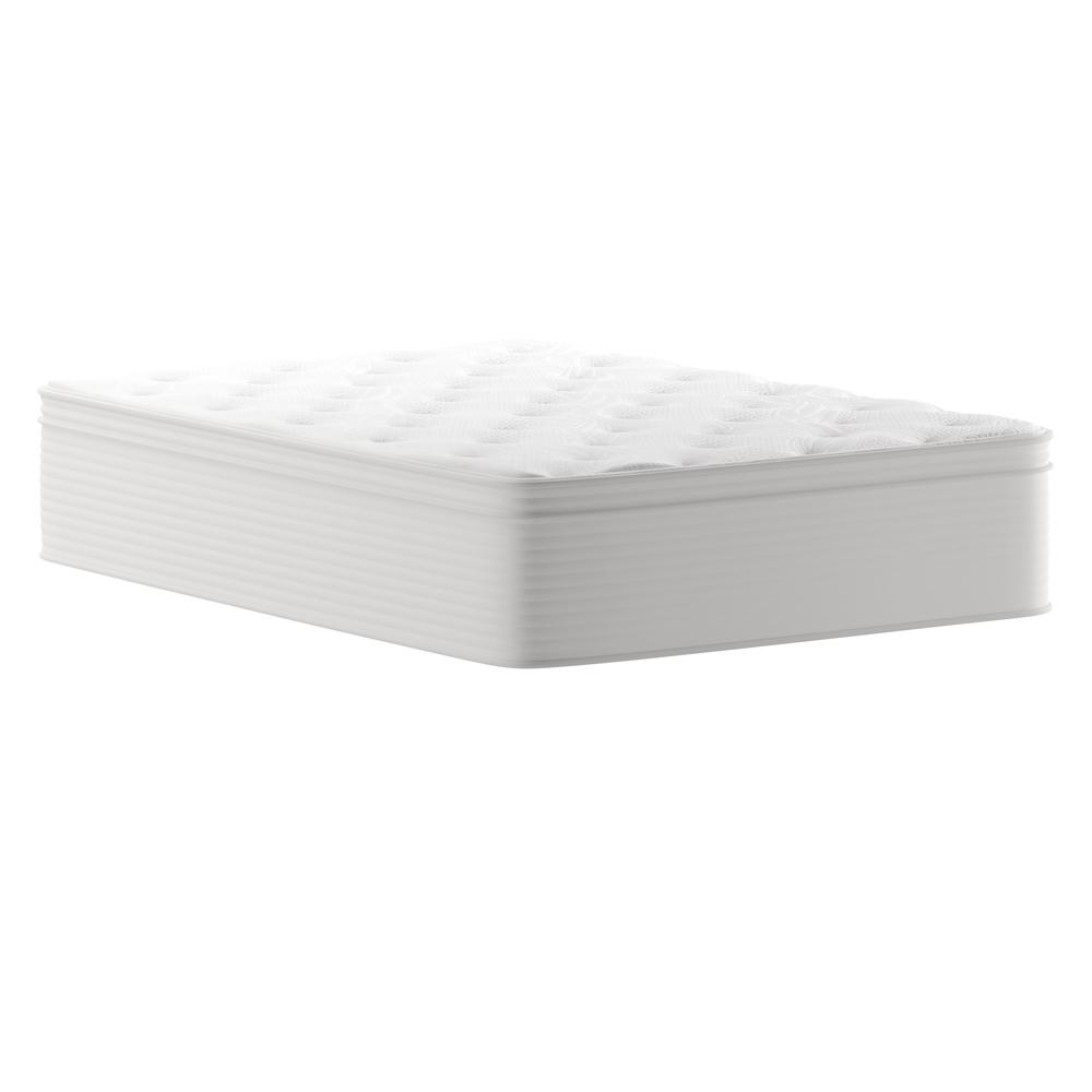 Saxony EverRest Full 14-Inch Memory Foam Hybrid Mattress – Medium Firm Bed-in-a-Box Comfort