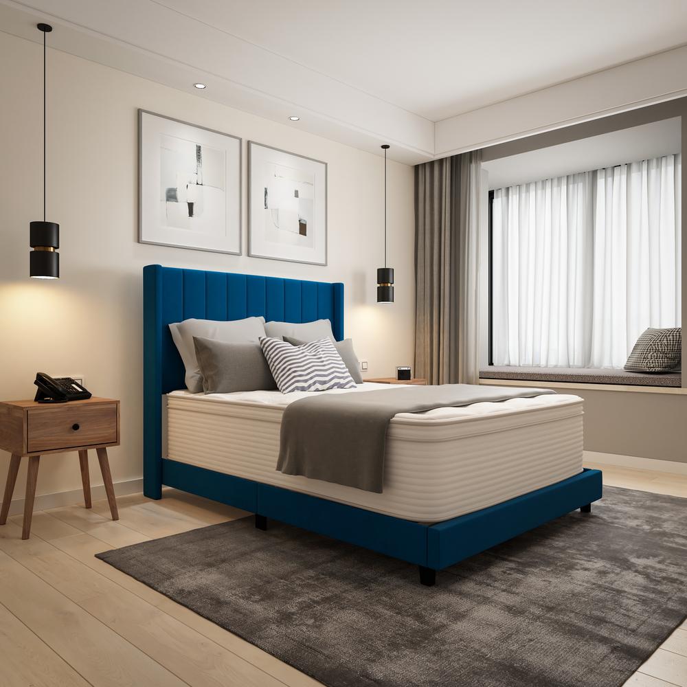 Saxony EverRest Full 14-Inch Memory Foam Hybrid Mattress – Medium Firm Bed-in-a-Box Comfort