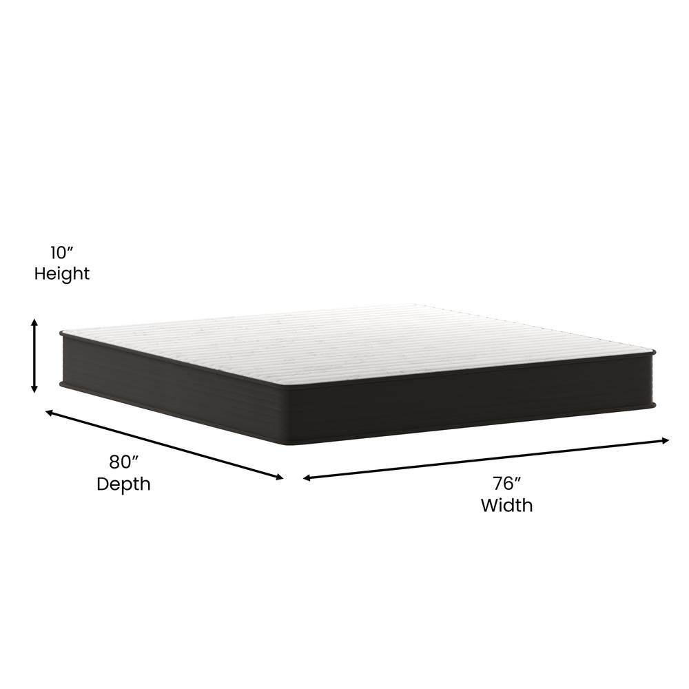 Atley EverRest 10" King Hybrid Mattress – Medium Firm Foam & Spring Support
