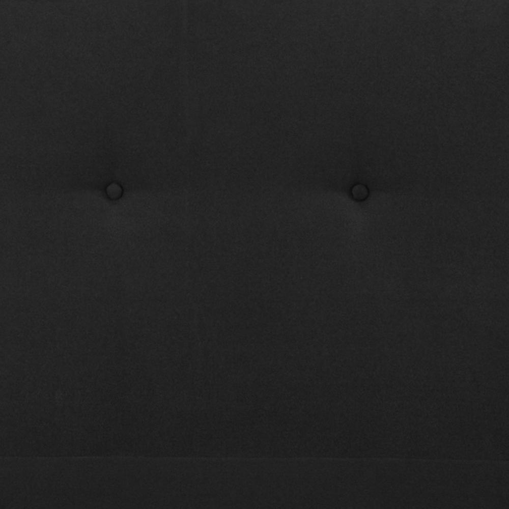 Vanessa King Size Tufted Upholstered Platform Bed in Black Fabric