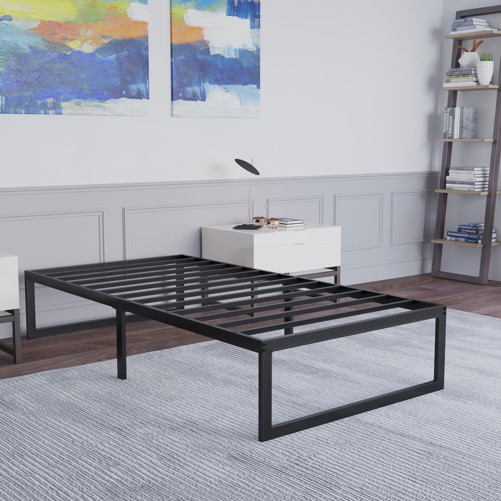 Universal 14 in Metal Platform Bed Frame - Twin