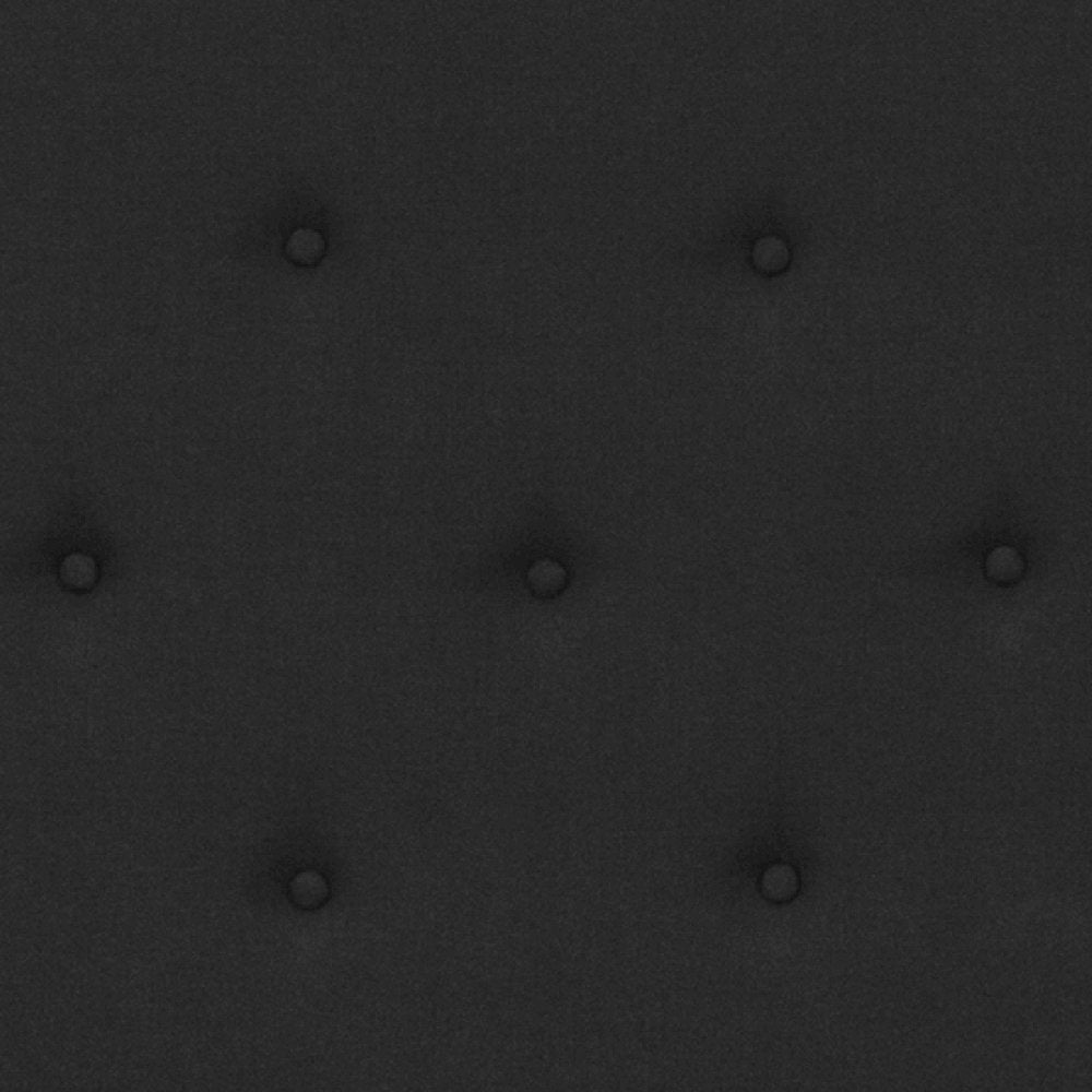 Roxbury Queen Size Tufted Upholstered Platform Bed in Black Fabric