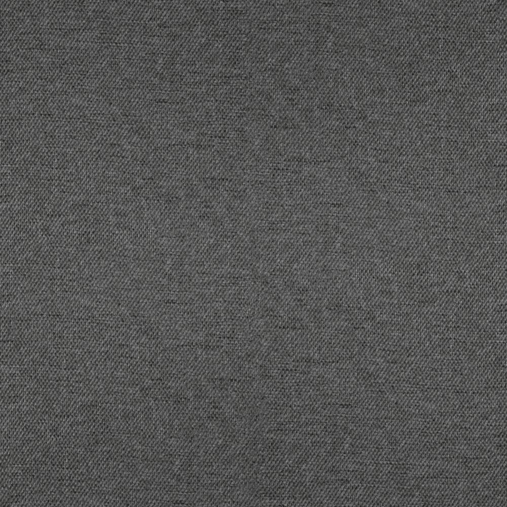 Melissa King Upholstered Platform Bed with Wingback Headboard, Charcoal Faux Linen