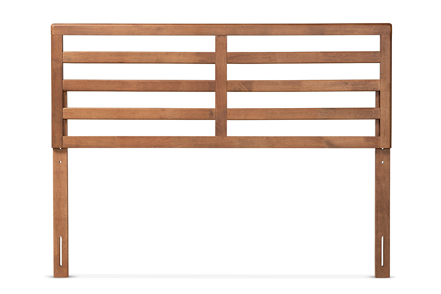 Akemi Modern and Contemporary Ash Walnut Finished Wood Full Size Headboard