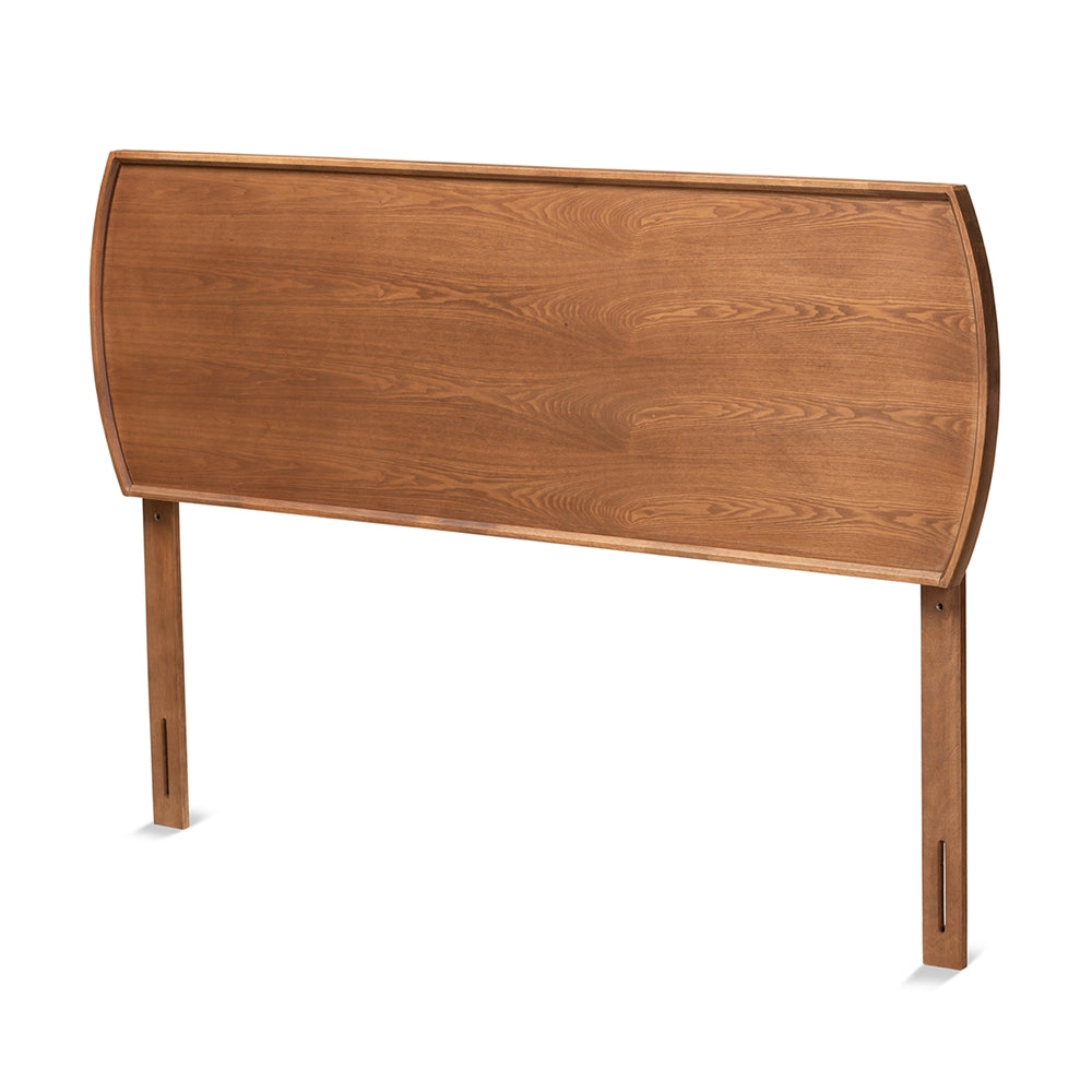 Laurien Mid-Century Modern Ash Walnut Finished Wood Full Size Headboard