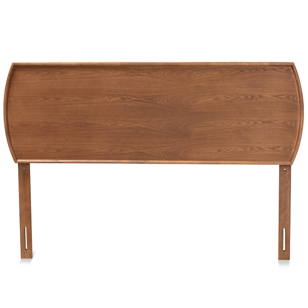 Laurien Mid-Century Modern Ash Walnut Finished Wood Full Size Headboard