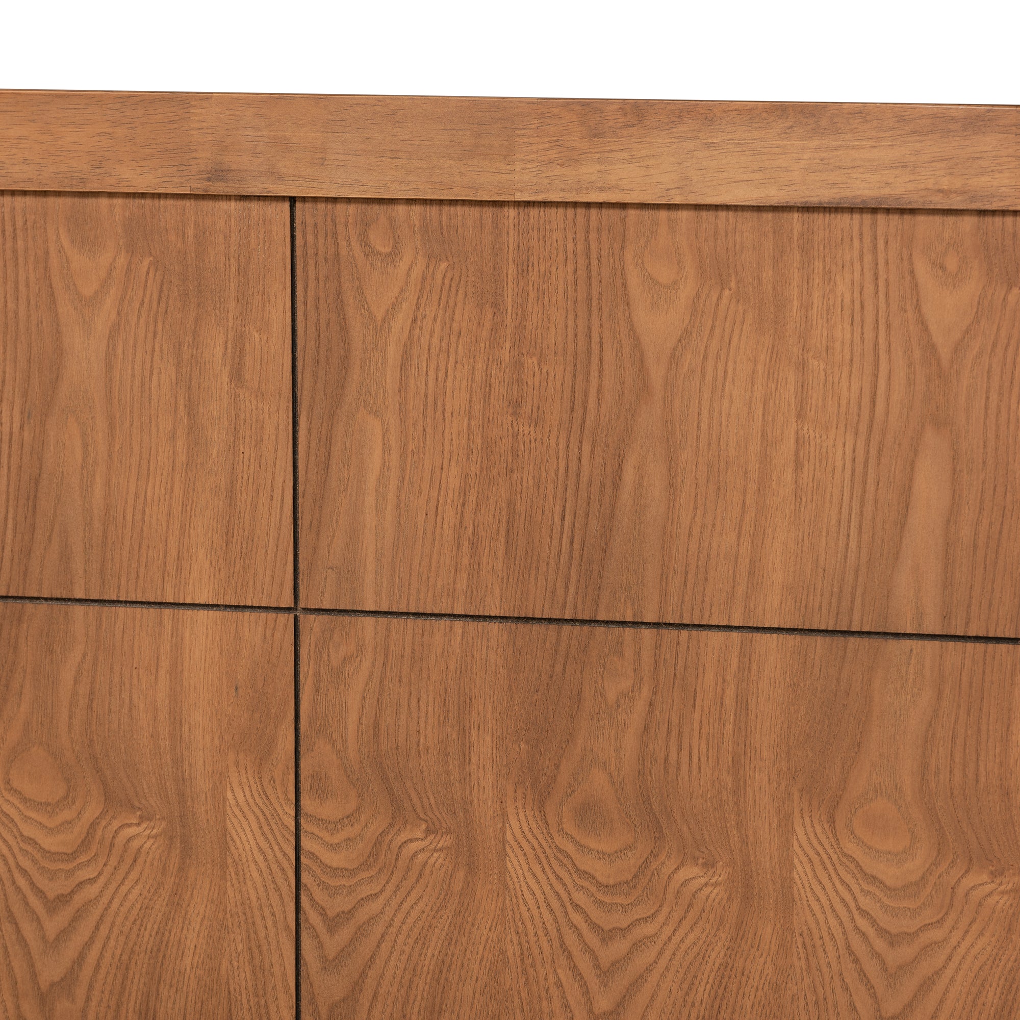 Rin Mid-Century Modern Walnut Brown Finished Wood Twin Size Platform Bed