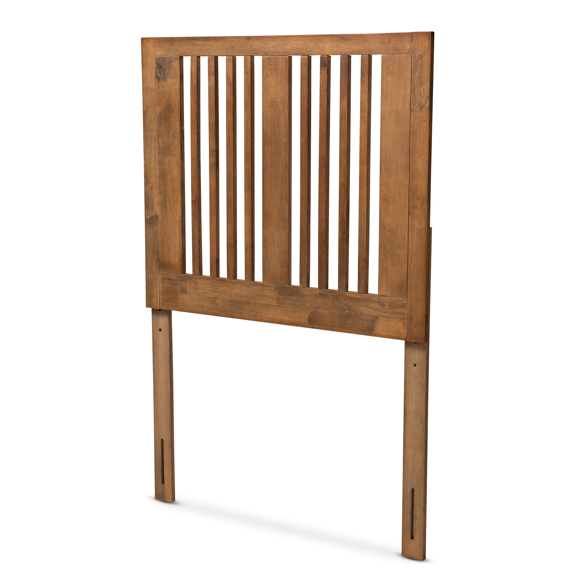 Baxton Studio Harena Modern and Contemporary Transitional Ash Walnut Finished Wood Twin Size Headboard