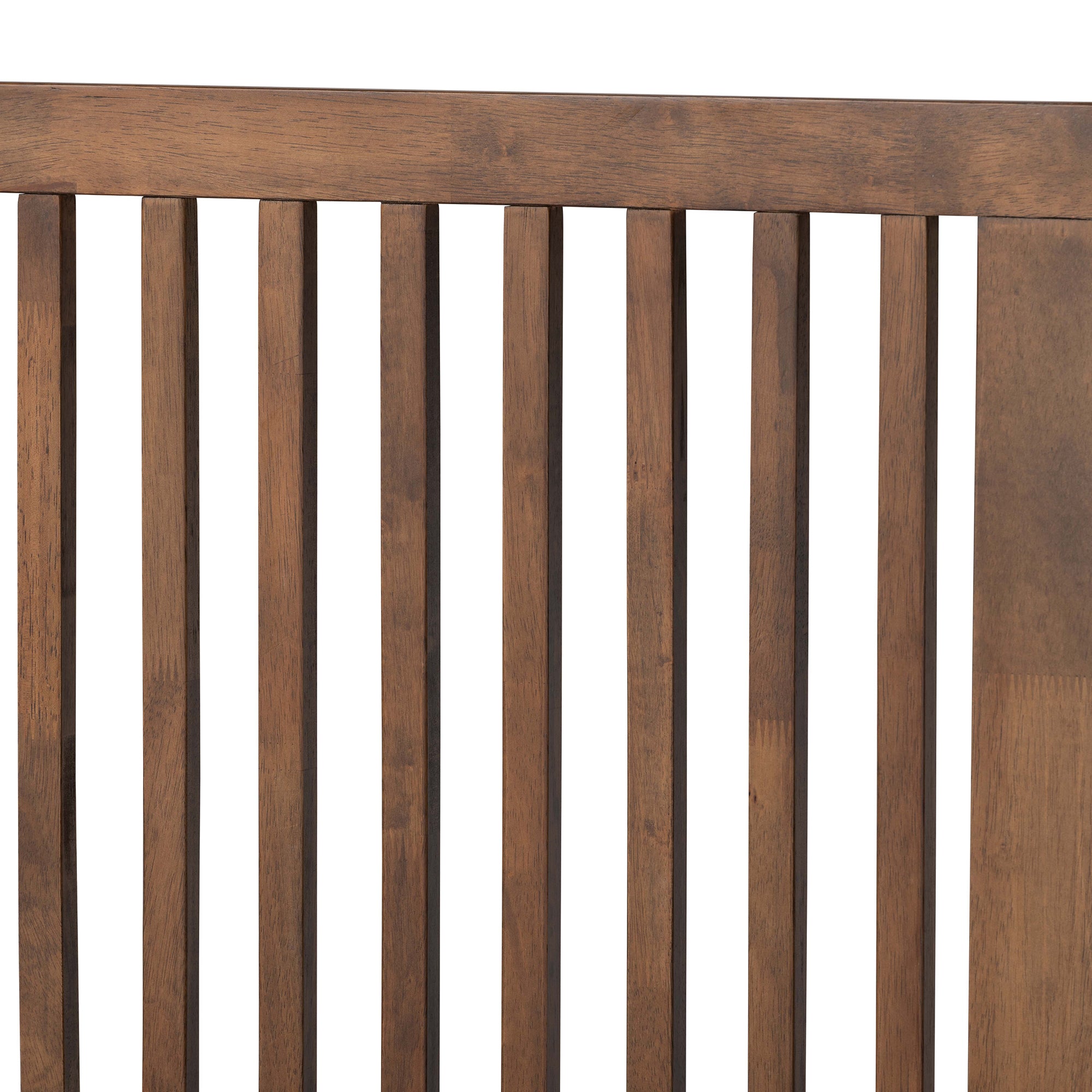 Takeo Ash Walnut Finished Wood Queen Size Platform Bed