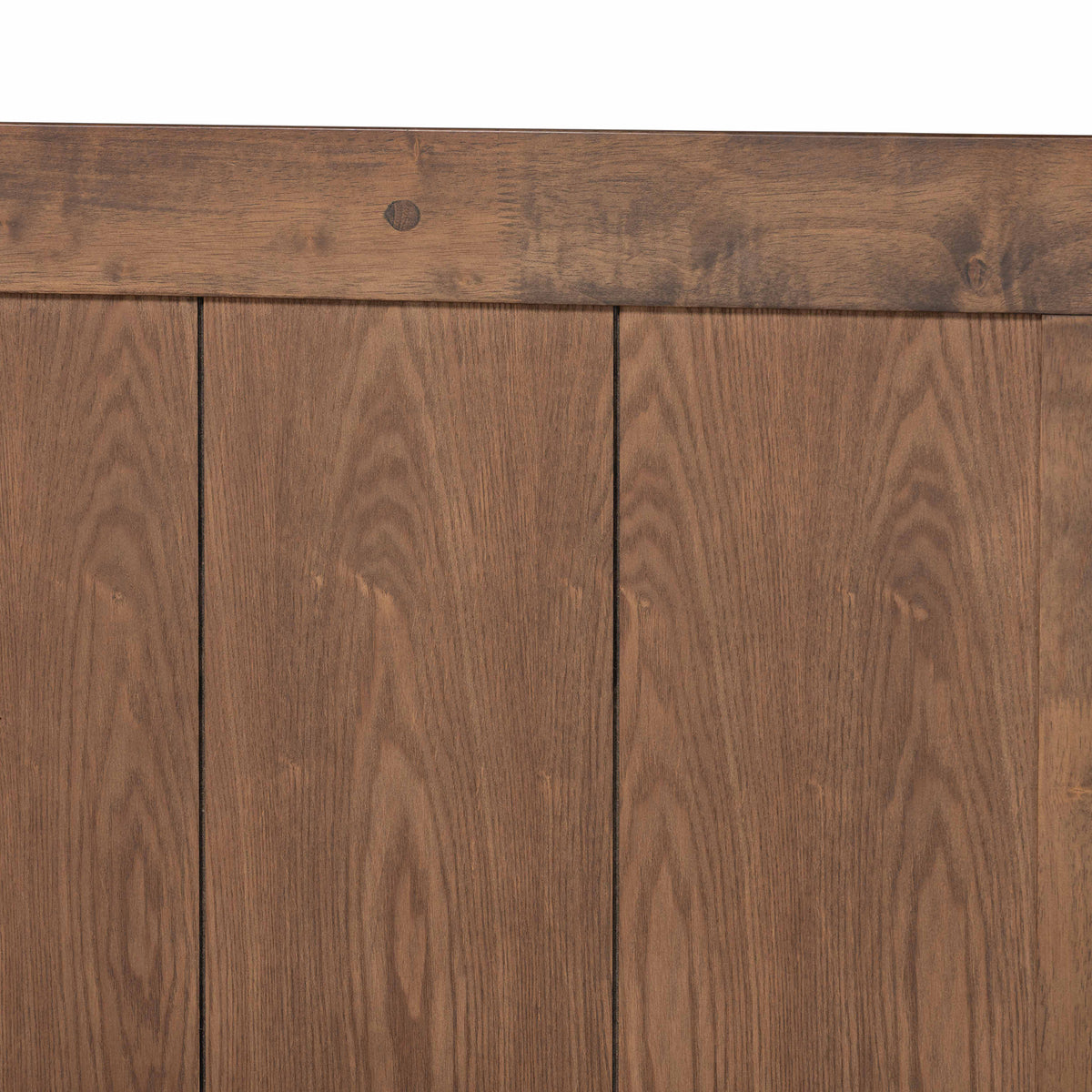 Nicola Ash Walnut Finished Wood Queen Size Platform Bed