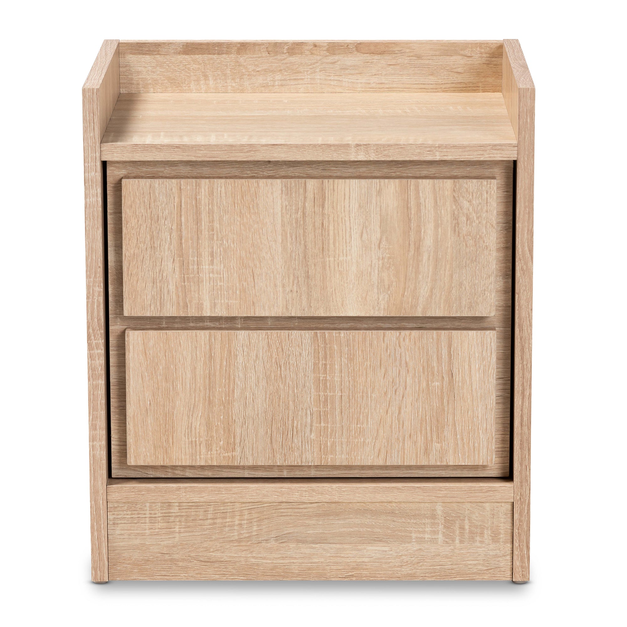 Hale Modern and Contemporary Oak Finished Wood 1-Door Nightstand