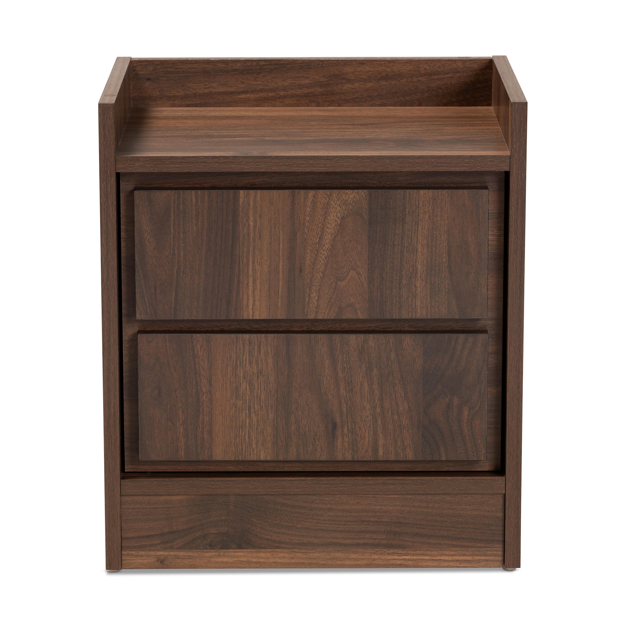 Hale Modern and Contemporary Walnut Brown Finished Wood 1-Door Nightstand