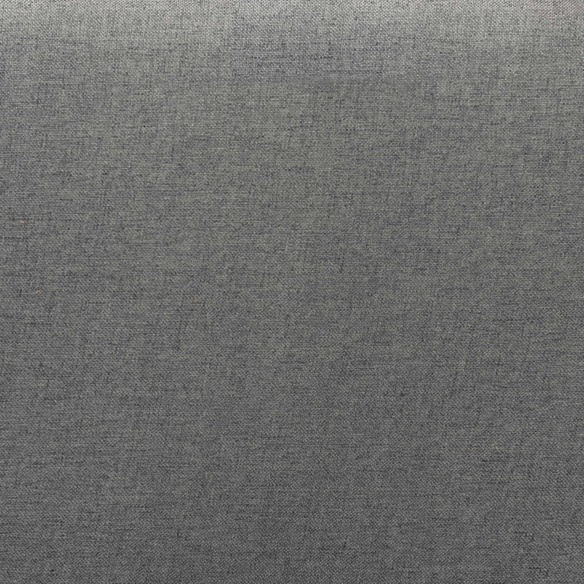 Abner Modern and Contemporary Transitional Dark Grey Fabric Upholstered and Walnut Brown Finished Wood Twin Size Headboard