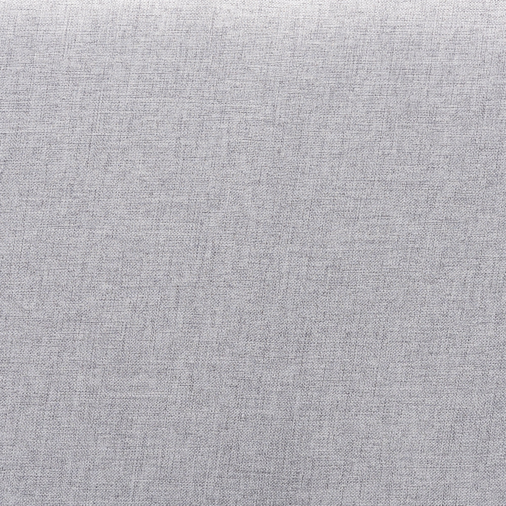 Dexter Modern and Contemporary Light Grey Fabric Upholstered and Walnut Brown Finished Wood Full Size Headboard